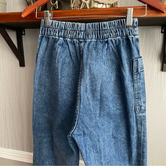 ASOS Weekday Byron acid wash tapered jeans in blue - Picture 5 of 13